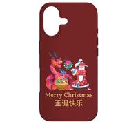 Intercultural Christmas Illustration Kung Fu Dragon Case for iPhone 17