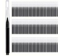 Interdental Brush 100 Pcs/Box I-Type Interdental Brush Black Cleaning Between Teeth I Shape Tooth Floss for Cleaning