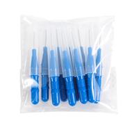Interdental Brush Blue,Toothpicks Tooth Flossing Head Oral Dental Hygiene Brush,Teeth Cleaner Dental Floss Stick Tooth Cleaning Tool（a Pack of Ten）
