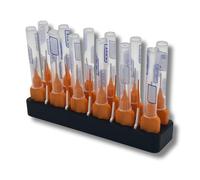 Interdental Brush Holder Compatible with TePe EasyPick & Interdental Brushes - Dental Floss Pick Organiser, Hygienic Oral Care Storage Stand (Black)