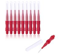 Interdental Brush Red 0.7mm 10 Pieces Braces Brush Toothpick Tooth Flossing Head Oral Dental Hygiene Brush Tooth Interspace Cleaning Tool by DBOO