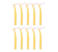Interdental Brushes 110PCS Portable L-Shaped Interdental Brush Clean Dental Cleaning Travel Between Teeth Mini Toothbrush(Yellow)