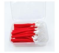 Interdental Brushes 20Pcs Angle Interdental Brushes Plastics Safety Long-Term Use Between TeethBraces Tooth Brush Cleaner(1mm)