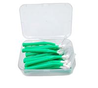 Interdental Brushes 20Pcs Angle Interdental Brushes Plastics Safety Long-Term Use Between TeethBraces Tooth Brush Cleaner(0.8mm)