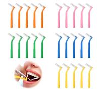 Interdental Brushes,25Pcs Tepe Interdental Brushes,Teepees Dental Brushes for 5 Sizes Soft Convenient,Dental Brushes with Dust Cover,Flossing Toothbrush for Braces Oral Tooth Cleaning Tools