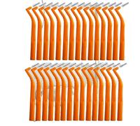 Interdental Brushes 30/50pcs L-Shaped Interdental Brushes - Angled Ergonomic Grip, Multi-Color Oral Care Tool(Orange 30pcs)