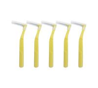 Interdental Brushes 5pcs L Shape Interdental Brushes Toothpick Teeth Mini Toothbrush Bracket Cleaning Travel(0.6mm)