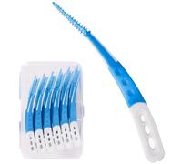 Interdental Brushes, 60pcs Soft Dental Brushes with Non-Slip Handle Angled Head Single Tufted Toothbrush End-tuft Interdental Toothbrushes for Sensitive Gums Deep Cleaning/Orthodontic Detail Cleaning
