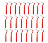 Interdental Brushes Red,25PCS Tepe Interdental Brushes Red, L Shaped Dental Floss Brush Angle Alternative Brush Inter Dental Brushes for Braces Oral Cleaning