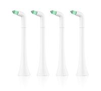 Interdental Replacement Toothbrush Heads for Philips Sonicare Click-on Brush Head System, for Cleaning Braces/Between Teeth/Back Teeth (4-Pack, White)
