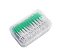 Interdental Silicone Brushes 200 Units Dental Toothpicks Brush Between Teeth with Thread Oral Cleaning(Green 150Pcs)