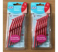 TePe Interdental Brush Angle, Red, 0.5mm/ISO 2, 6pcs