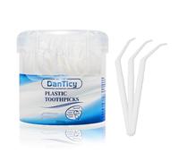 Interdental Toothpicks, Disposable Plastic Curved Hook Toothpicks, Ultra Teeth Cleaning Tool for Daily Care of Removes Plaque and Debris Between Your Teeth 200PCS (Pack of 1)