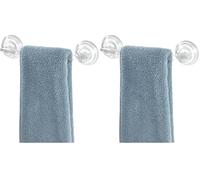 InterDesign 52620Power Lock Suction Bathroom Towel Bar - Clear,11.2" x 5.65" x 2.35" (Pack of 2)