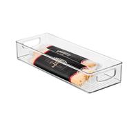 InterDesign Home Kitchen Organizer Bin for Pantry, Refrigerator, Freezer & Storage Cabinet 16" x 6" x 3", Clear