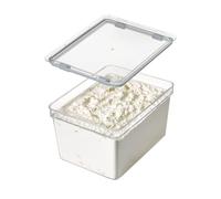 InterDesign IDESIGN Large Tall Dry Goods Storage Bin, The Fresh Collection - 7.85” L x 10.85” H x 6” W, Clear Bin