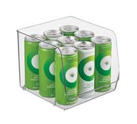 InterDesign iDesign Open-Front Storage Bin - All-Purpose Bin for Kitchen, Bathroom, or Office - Clear - Made in USA