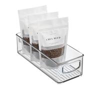 InterDesign iDesign Plastic Storage Bin with Handles for Kitchen, Fridge, Freezer, Pantry, and Cabinet Organization, BPA-Free