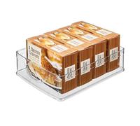 InterDesign iDesign Recycled Plastic Cabinet and Pantry Storage Bin with Integrated Handles - 10” x 8” x 3”, Clear Bin