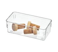 InterDesign iDesign Recycled Plastic Drawer Organizer Solution - 3" x 6" x 2", Clear Bin