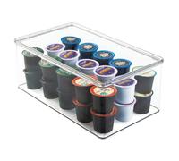 InterDesign iDesign Recycled Plastic Stackable Organizer Box with Lid - Clear