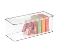InterDesign iDesign Recycled Plastic Stackable Pantry Storage Bin with Lid - Clear