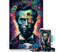 Interdimensional Lincoln Jigsaw Puzzles 1000 Pieces for Adults Creative Play Sharp Detail Real Challenge Home Art (38x52cm)