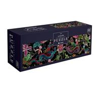 Interdruk - 1000 Piece Panoramic Puzzle for Adults - Secret Garden no. 4, Colourful Design