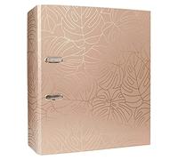 InterDRUK Arch File A4 75 mm - Metallic Design - Rose Gold Monstera