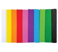 Interdruk Crepe Paper Rolls - 25 x 200 cm - 10x Classic Colours