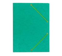 Interdruk - Elasticated File Folder A4 - Colorspan 3-Flap Folder - Pressboard - Green