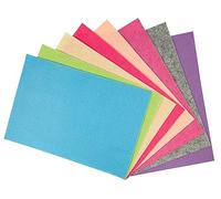 Interdruk - Felt Sheets - DIY Textile Fabrics Craft - 8X A4 Sheets - Pastel Colours