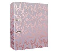 Interdruk Lever Arch File A4 75 mm - Metallic Design - Rose Gold Flowers