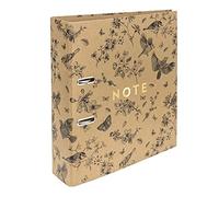 Interdruk Lever Arch File A4 75 mm - Natural Brown Kraft - Birds
