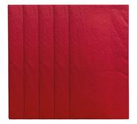 Interdruk Tissue Paper 5 Sheets 50 x 70 cm for DYI, Art, Floral, Bulk Packing and Decorations - Red