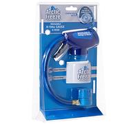 InterDynamics Arctic Freeze Car Air Conditioner Refrigerant Gauge and Hose, Reusable AC Recharge Kit Compatible with R-134A Cans with Self Sealing Valves