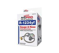InterDynamics Certified AC Pro Car Air Conditioner R1234YF Refrigerant Gauge and Hose, Reusable AC Recharge Kit, 24 in, Pack of 4, CERTYF102-4-4PK