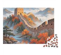 Interest Area Great Wall of China1000 Puzzle Pieces, China's Beautiful Scenerysuitable for Adults And Children Aged 12 And Above1000pcs (75x50cm)