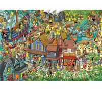 interest monkey Jigsaw Puzzles for Adults, 1000 Pieces Puzzle, Cartoon Painting Challenging Puzzles for Family Activity Game Nights Gifts Fidget Stress Relief