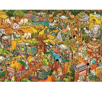 interest monkey Jigsaw Puzzles for Adults, 1000 Pieces Puzzle, Cartoon Painting Challenging Puzzles for Family Activity Game Nights Gifts Fidget Stress Relief