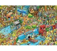 interest monkey Jigsaw Puzzles for Adults, 1000 Pieces Puzzle, Cartoon Painting Challenging Puzzles for Family Activity Game Nights Gifts Fidget Stress Relief