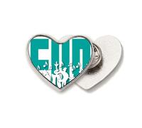 Interest Playing Music Songs Heart Metal Pin Brooch Clip Love