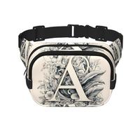 Interesting A Pattern trendy fashionable waist bag, unisex travel sports messenger bag