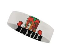 Interesting Boxing Kimchi Cartoon Headbands for Women & Men Sports Headband, Fits All Head Sizes, Ultra Absorbent & Non-Slip Sweatband for Running, Yoga, Gym