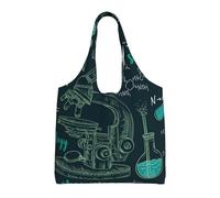 Interesting Chemical Science,Reusable Tote Bags Grocery Bags Large Capacity Canvas Shopping Shoulder bag