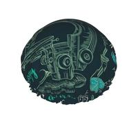 Interesting Chemical Science,Shower Cap Nightcap Double Layer Waterproof Elastic Bath Cap Reusable Hair Cap