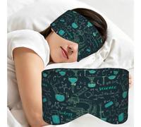 Interesting Chemical Science, Sleep Mask for Home Travel, Full Eye Covers Light Blocking Eye Mask Sleep Eye and Ear Muffs