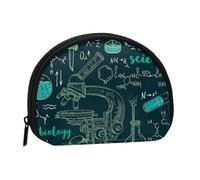 Interesting Chemical Science, Women's Storage Bag Shell Makeup Bag Small Coin Purse Shell Change Pouch