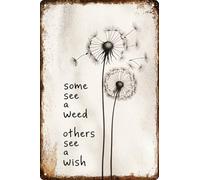 Interesting Dandelion Wishing Decor Suitable for Wall Decor Living Room Home Decoration Making the More Meaningful and Colorful 8x12 in