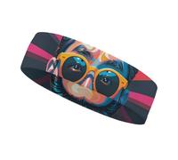 Interesting Face Pattern Headbands for Women & Men Sports Headband, Fits All Head Sizes, Ultra Absorbent & Non-Slip Sweatband for Running, Yoga, Gym